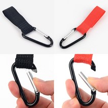 카라 비너 D형 카리 비나 백팩끈 정리 트렁크 등산 링 차박 고리 배낭 걸이 캐러 등산용 후크 안전 클립 소형 가방 캠핑 멀티 연결 디형 경량 로프 텐트 악세사리, 블랙