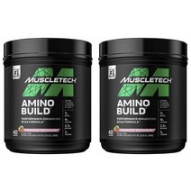 머슬테크 아미노 빌드 퍼포먼스-인핸싱 BCAA 포뮬러 스트로베리 워터멜론, 593g, 2개
