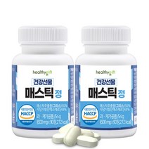 건강선물 매스틱 정 식약처 HACCP 인증 600mg 90정, 2개