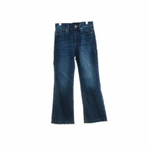 유니클로 진청 데님 하이라이즈킥플레어진 여자 S [25] 9270