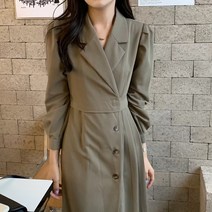 시그널러브 브리뉴 사이드 버튼 랩 원피스 2color