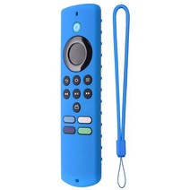 제이즈 ForAmazon Fire-TV 스틱 라이트 원격 실리콘 케이스 보호 커버 스킨 제어 충격 방지 전체, 01 Sky Blue