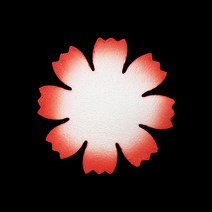 (디머스) 교실 게시판 환경 구성 꾸미기 폼아트 스치로폼 모양판 코스모스판 빨강(소)