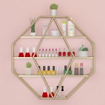 수납 거실 인테리어 책장 벽에 Chinafurniture 손톱 선반 메이크업 네트워크 유명인 매니큐어 접착제 디스플레이 화장품, 1.style1
