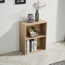 2단 칸조절 책장 책꽂이 공간박스 DIY, 화이트