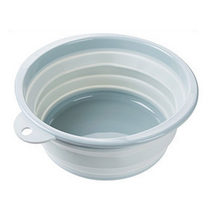 아야 공간절약 튼튼한 접이식 만능 다용도 대야, (대) 접이식 대야 블루, 1개