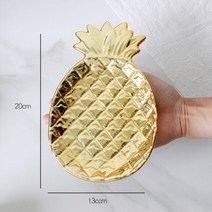 반달트레이 자개쟁반 투명 가죽 플로팅 트레이 북유럽 인 라이트 럭셔리 스토리지 금박 수제 세라믹 플레이트 쥬얼리 스낵 플레이트 홈 데스크탑 장식, d