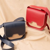 바오바론 스퀘어 크로스백 가죽 DIY 키트 공예 패키지 핸드메이드 가방 만들기 수업 꾸미기 재료 투명스티커 증정, (카멜+사은품제공)