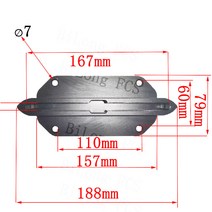서핑숏보드 바디보드 카약 카누 윈드서핑 패들보드 BiLong FCS 파워 서핑 보드 테일 핀 전기 메인 센터 대형 분리형 단일, [12] 8인치 플라스틱 핀