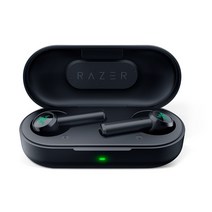 Razer 레이저 해머헤드 무선 이어폰 Razer Hammerhead True Wireless 블루투스 이어폰 5.0, 검은, 공식 표준