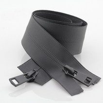 홈패션 부자재 가죽공예 의류 잠바지퍼 미싱 플라스틱 오픈형 5호, 블랙