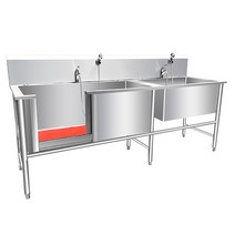 애견 욕조 목욕탕 애견카페 펫바스 미용샵 싱크대, 럭셔리 120x70x90 깊이 40