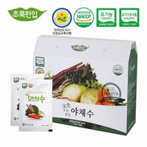 초록한입 생생 유기농 야채수 110ml 30포
