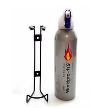 휴대용 웰빙 소화용구 스프레이 소화기 에어로졸 가정 차량용 등산 캠핑 식당 비치용, 프로119소화기255ml(실버)