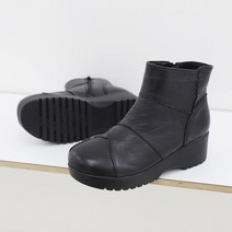 제이슈 가죽 기모안감 매력장착 통굽 앵클부츠 5cm