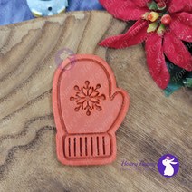 눈꽃 장갑 쿠키커터 / 허니버니 쿠키커터 / 크리스마스 쿠키커터 / 크리스마스 장식, (D) 7.2 x 10.2 cm