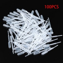 100Pc 과학 미생물 실험 졸업 열 0.2ml 투명 피펫 일회용 안전 플라스틱 스포이, 한개옵션0