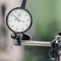 다이얼 게이지마그네틱 다이얼 표시기 베이스 0.01MM 정확도 0-10MM 범위 충격 방지 게이지, 한개옵션0