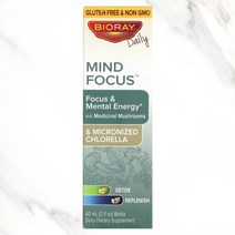 해외 Bioray I. Mind Zeal 및 정신적 에너지 알코올 무함유 60ml2fl oz, 60ml