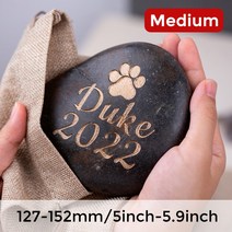 개인 맞춤형 애완 동물 기념 돌 개/고양이/애완 묘비 정원 야외 또는 실내 디스플레이, 02 Medium