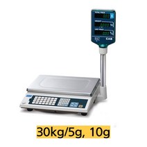 카스저울 가격표시저울 요금저울 AP-1/30kg 5g/10g단위 28개 직접 PLU