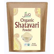 Jiva Organics 유기농 샤타바리 파우더 453.6g 1파운드 벌크 백 아스파라거스 라코모스 순수 아유르베다 허브 USA 미국