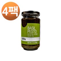Compagnia Sanremo 이탈리아 DOP 바질 페스토 190g, 4팩
