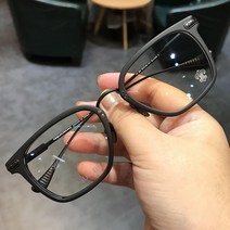 안경태 안경테 무도수 호박색 안경다리 대두 코받침없는 반뿔테 남자 반테 반무테 투명하금테 얆은 육각 제인 댄 크로우 하트 안경 프레임 복고 남녀 초경량 순수 티타늄 큰 얼굴