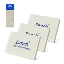 Zanch 잔치 펠트 스퀴지 윈도우 틴트 공구 울 소프트 카드 비닐용 자동차 랩 필름 설치 공구3PCS, 3pcs