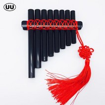 팬플룻팬파이프 UU 팬 플루트 Flauta 8 파이프 Panpipes ABS 플라스틱 스타일 PanFlute 수제 DIY 목관 악기, [04] C Black Final Goods