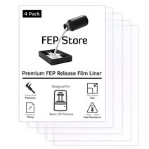 FEP 필름 4팩/ 240 x 340 mm/SLA DLP UV 3D 프린터/프로즌 트랜스폼/피폴리 페놈/포톤 모노 X/셔플 XL 전용