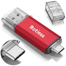 ROTIESS USB3.1 c타입 USB 메모리 Type C 2in1 OTG, 512GB