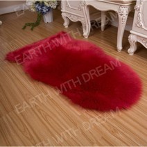 푹신한 가짜 모피 매트 솔리드 불규칙한 카펫 의자 좌석 커버 소프트 소파 쿠션 침실 거실 용 현대 가족 러그, 60x150cm, PD3002_60x150cm | CHINA
