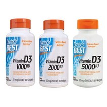 닥터베스트 비타민 D3 1000 2000 5000 IU 180정 소프트젤, 2000IU 180개