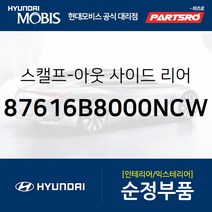올뉴 싼타페DM/싼타페DM 더프라임 순정 사이드미러 커버(백미러 스캘프) 좌측(크리미화이트) (87616B8000NCW) 올뉴