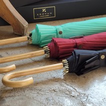 크로반 예쁜 곡자 장우산 우드그립 KR3