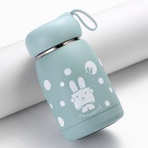 스테인레스 스틸 커피 머그잔 차량용 보온병 스마트 절연 휴대용 물병 우유 차 컵 온도 디스플레이 진공 플라스크, 블루 01, 320ML