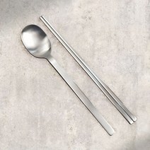 윌리브 304스텐 드고아 수저세트, 실버, 숟가락 9P + 젓가락 9P