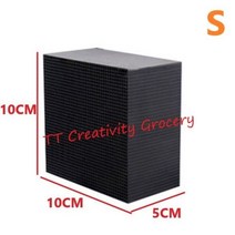 수류모터 해수용 수족관 펌프 활성탄 어항 필터 급속 정수 큐브 재료 벌집 숯 탈취 생선, 에스