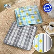 하하만족 KC인증 지펠 양면 아이스 쿨방석 쇼파매트, 단품