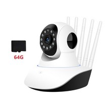 펫캠 펫CCTV 강아지홈캠 720P 1MP 보안 아기 애완 동물 모니터 적외선 야간 투시경 360 HD 움직임 감지 원, 02 64G_01 US
