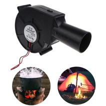 전기 충전식 낙엽 송풍기고성능 효율 97x97x33mm 매우 조용한 송풍기 팬 바베큐 스타터, 한개옵션0