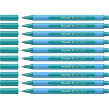슈나이더 Schneider Slider Edge 파스텔 XB (엑스트라 브로드) 볼펜 1.4mm 라이트 블루 배럴 베이비 블루 잉크 펜 10개 박스 (152230), ocean
