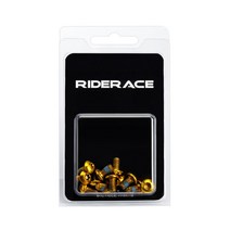12Pcs 다채로운 자전거 디스크 브레이크 로터 Torx 볼트 M5X10MM T25 나사 MTB 스틸 고정, 06 Gold, 12개