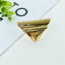헤세드 NEW) 시크 삼각버클 사시꼬미 가방잠금장식 가방부자재, 골드