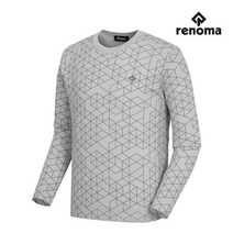 [레노마골프] [레노마골프]남성 프린트 라운드넥 스웨터 RMSRJ1203-196