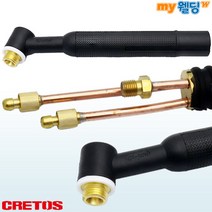크레토스 알곤용접(TIG) 알곤토치헤드 500A 수냉 일반 CT-50W, 1개