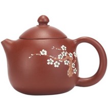 호화랑 찻잔다기세트 자사다관 이싱자사호 심플티팟 보이차주전자 대홍포 매화용단호 190ml tt1475