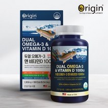 오리진 듀얼 오메가3 앤 비타민D 1000IU(미국산)1 303mg x 180캡슐, 상세페이지 참조, 상세페이지 참조