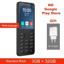 핸드폰 싸게 사는 법 qin f21 pro google 스마트 터치 스크린 전화 wifi 5g 2 8 인치 3gb 32gb 블루투스 5 0 duoqin 글로벌 버전 안드로이드, 유리 필름 추가, 3GB 32GB 블랙